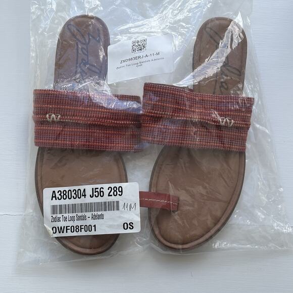 Zodiac Toe Loop Slip on Sandals Adelanto Chili Women’s 11 M - Picture 2 of 6